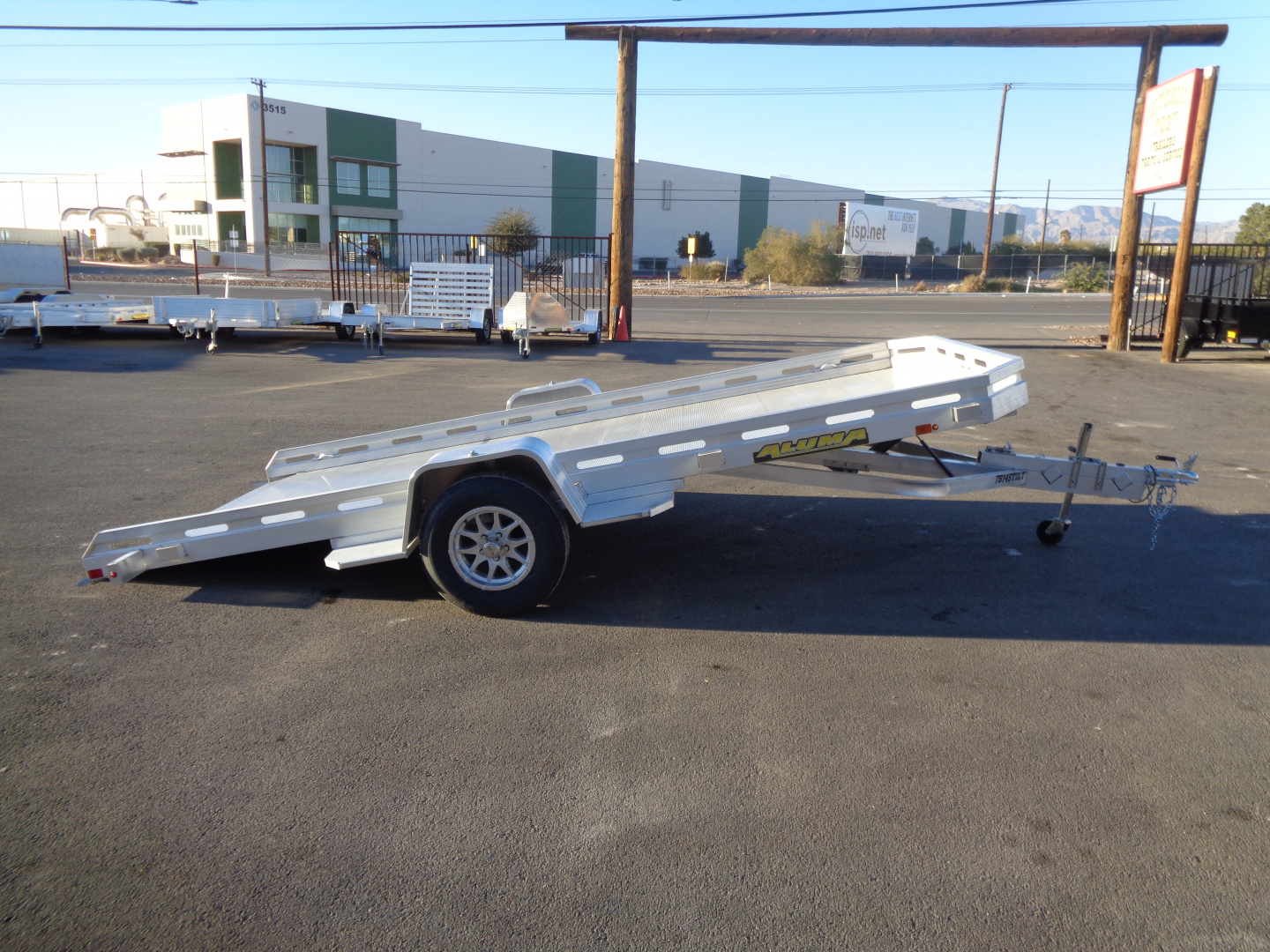 New 2026 Aluma * 7814 TILT-S * 14Ft Single Axle Tilt Utility Trailer