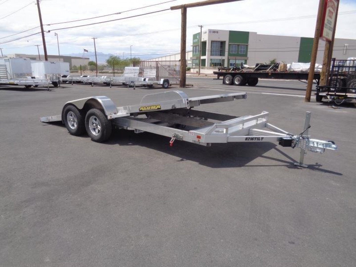 New 2025 Aluma 8216 TILT Utility Trailer