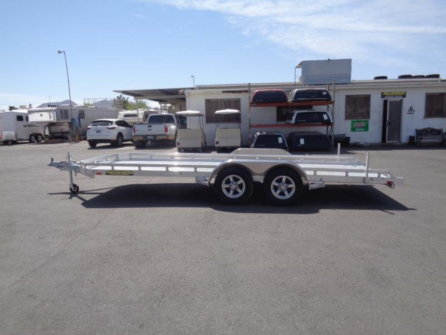 New 2025 Aluma 7818R Utility Trailer