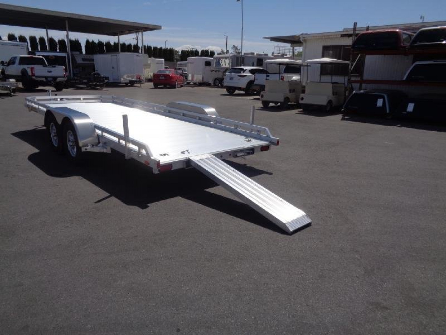 New 2025 Aluma 7818R Utility Trailer
