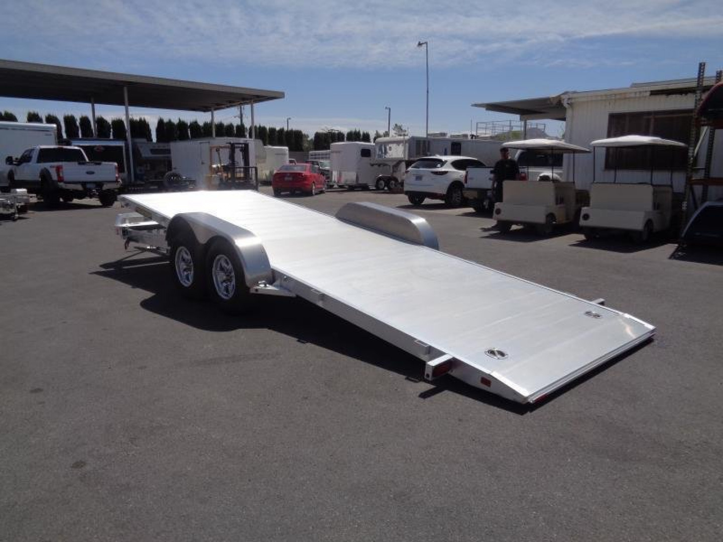 New 2025 Aluma 8220H TILT Utility Trailer