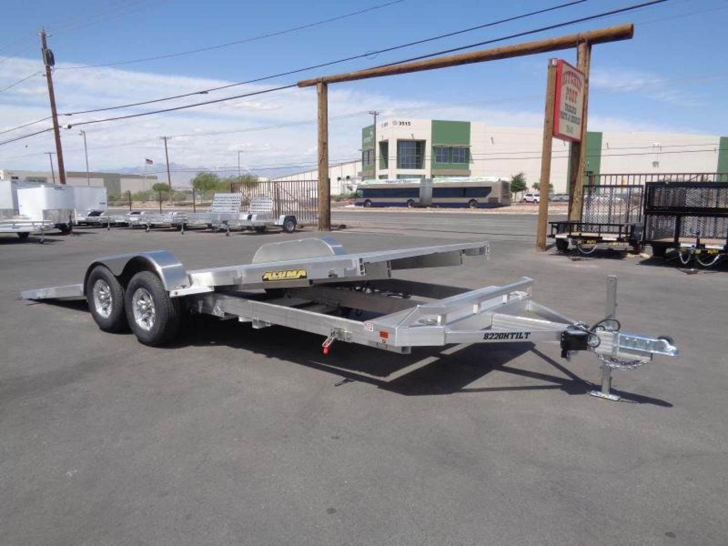 New 2025 Aluma 8220H TILT Utility Trailer