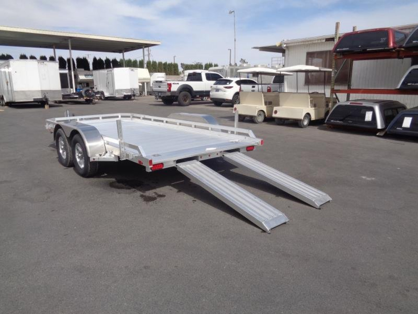 New 2025 ALUMA * 7814R * 14Ft Tandem Axle 7k Car Hauler