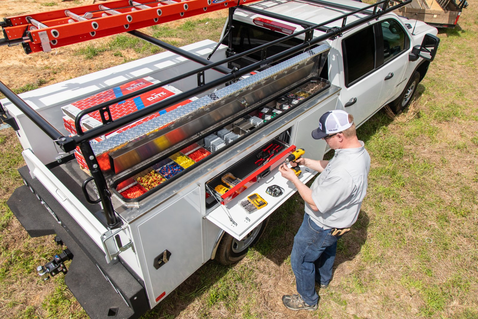 New 2025 CM Truck Beds CMG Convertible Service Body Truck Bed