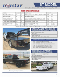 New 2025 Norstar ST Truck Bed