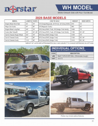 New 2025 Norstar WH Truck Bed