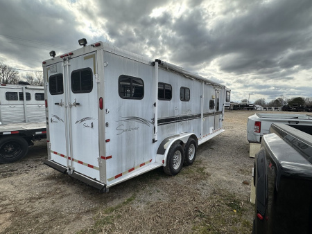 Used 2002 Sundowner 3H Trail Blazer III Horse Trailer