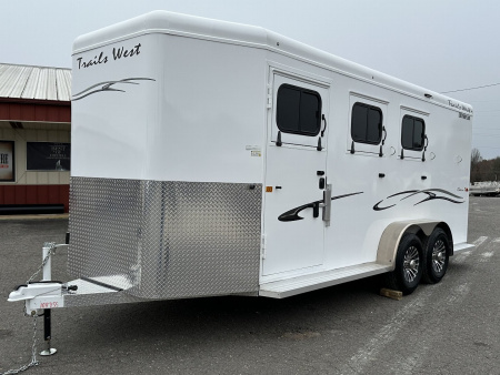 New 2025 Trails West Classic 3H BP WB Horse Trailer