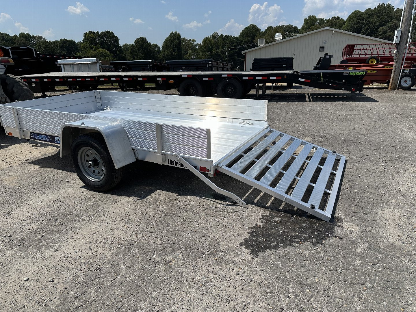 New 2025 Aluma 6812H-ESA-S Utility Trailer