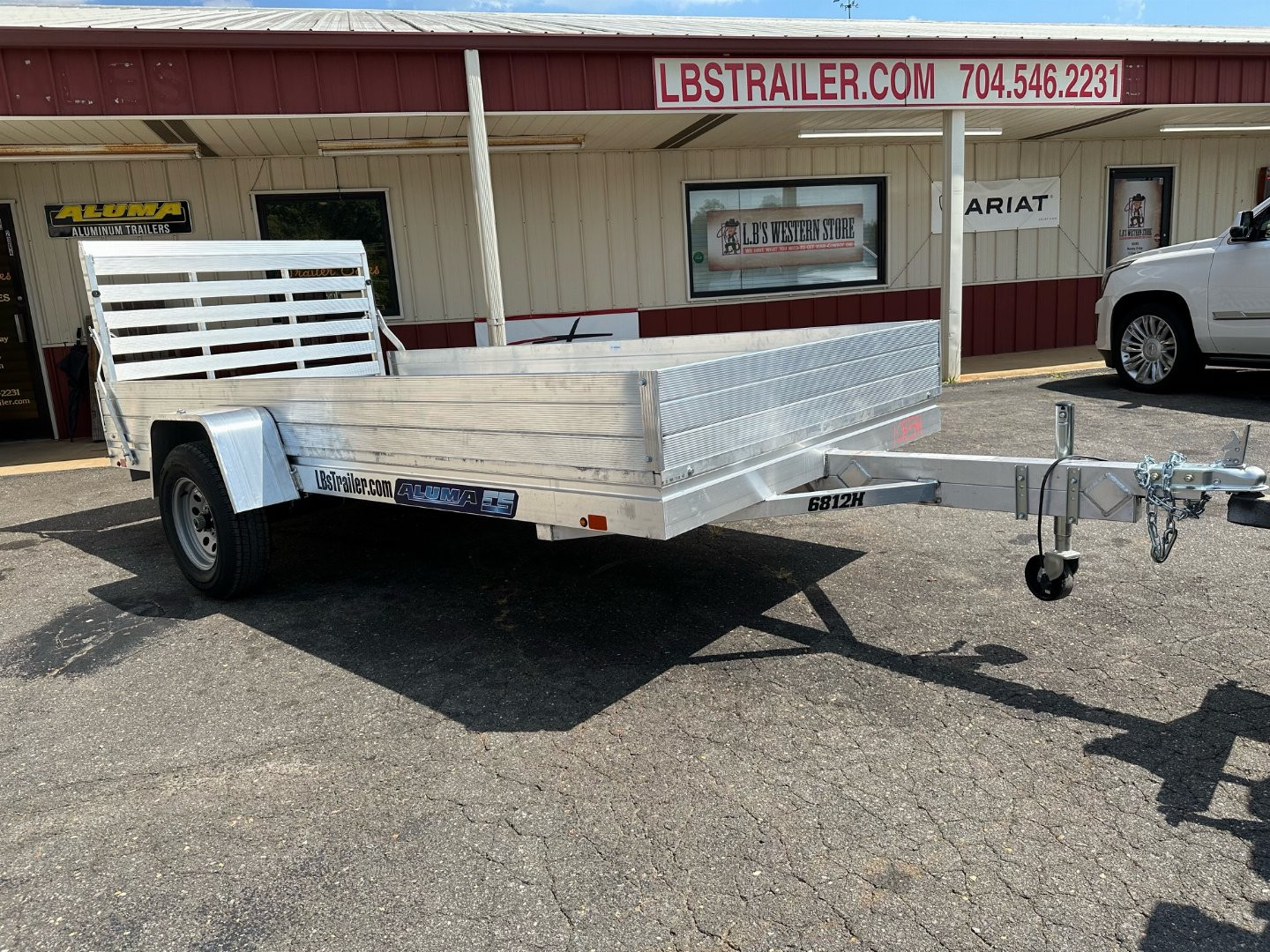 New 2025 Aluma 6812H-ESA-S Utility Trailer