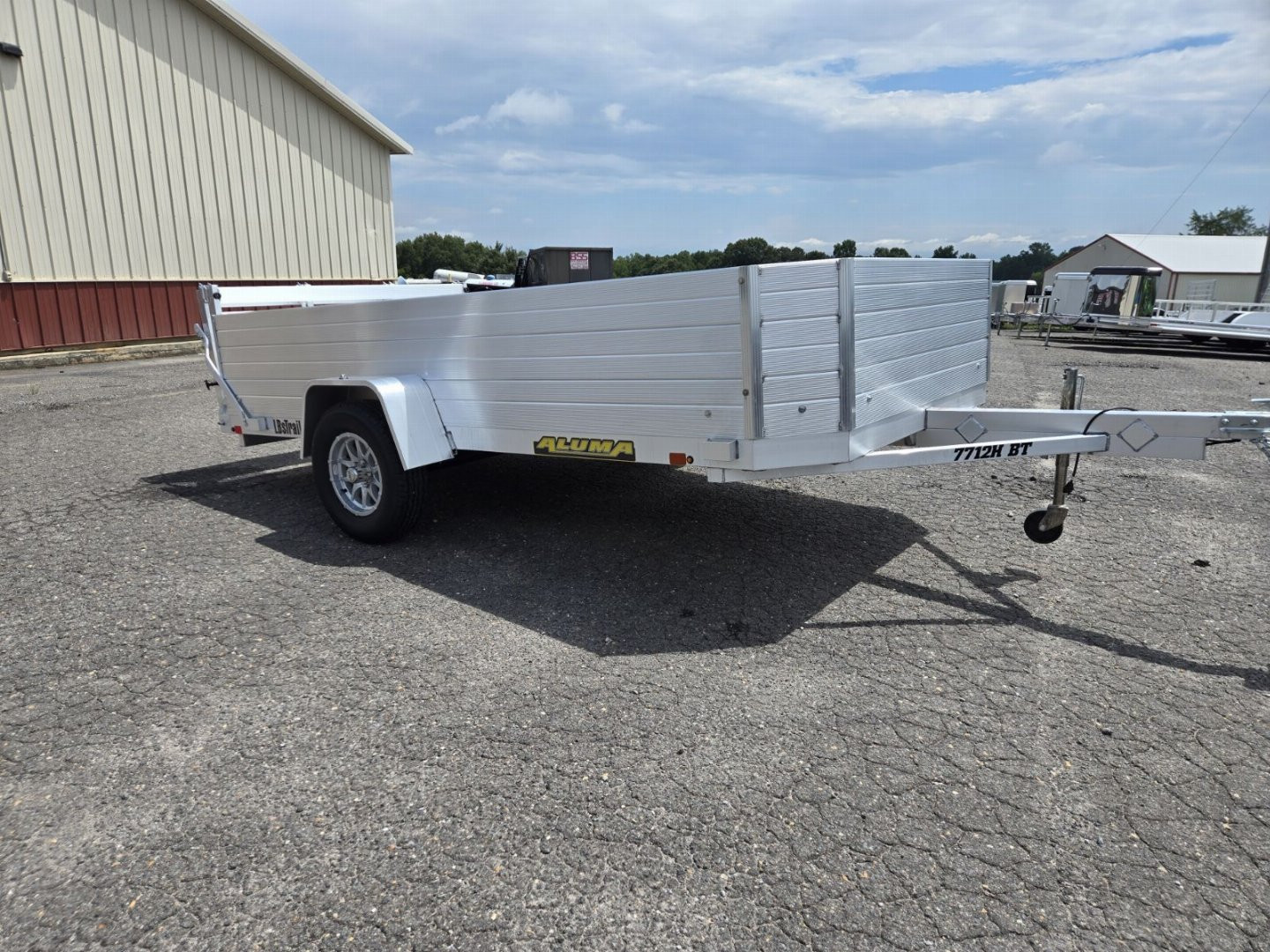 New 2025 Aluma 7712H-S-BT Utility Trailer