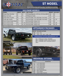 New 2024 Norstar ST 8'6"/97/56 Truck Bed
