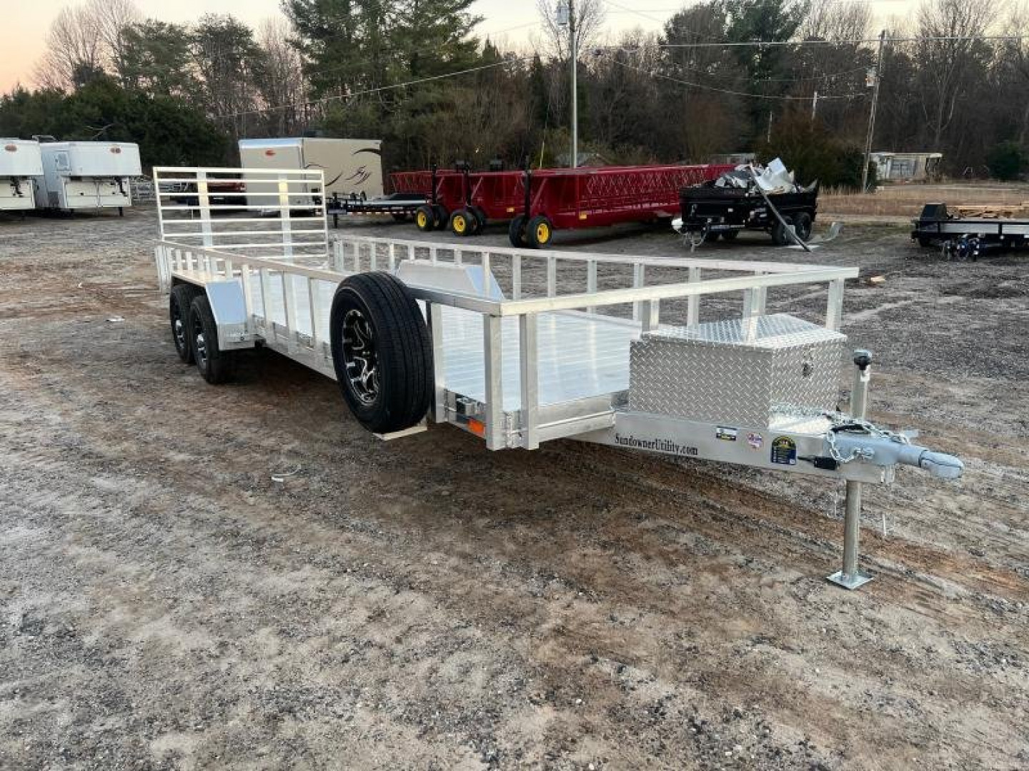 New 2024 Sundowner Trailers 79 x 24 Utility w/ side Rail Utility Trailer
