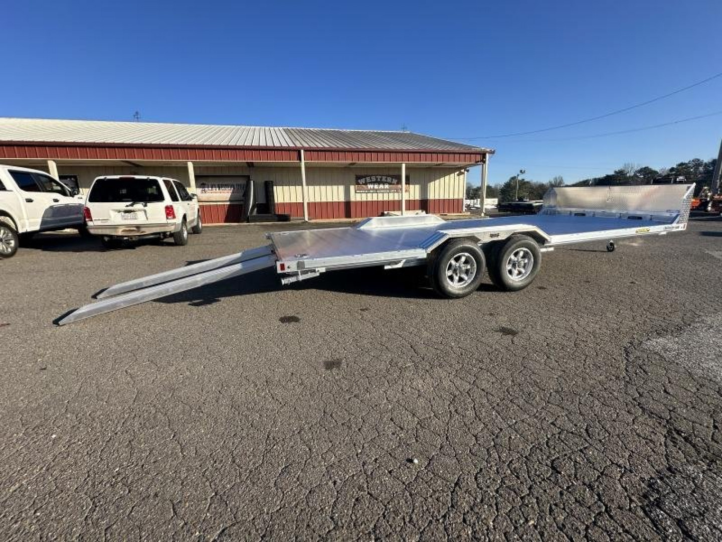 New 2024 Aluma WB20H-TA-DOF-EL-R-RTD Car / Racing Trailer