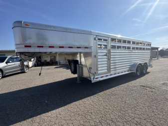 New 2024 Elite Trailers GN 24' Stock Trailer Stock / Stock Combo Trailer