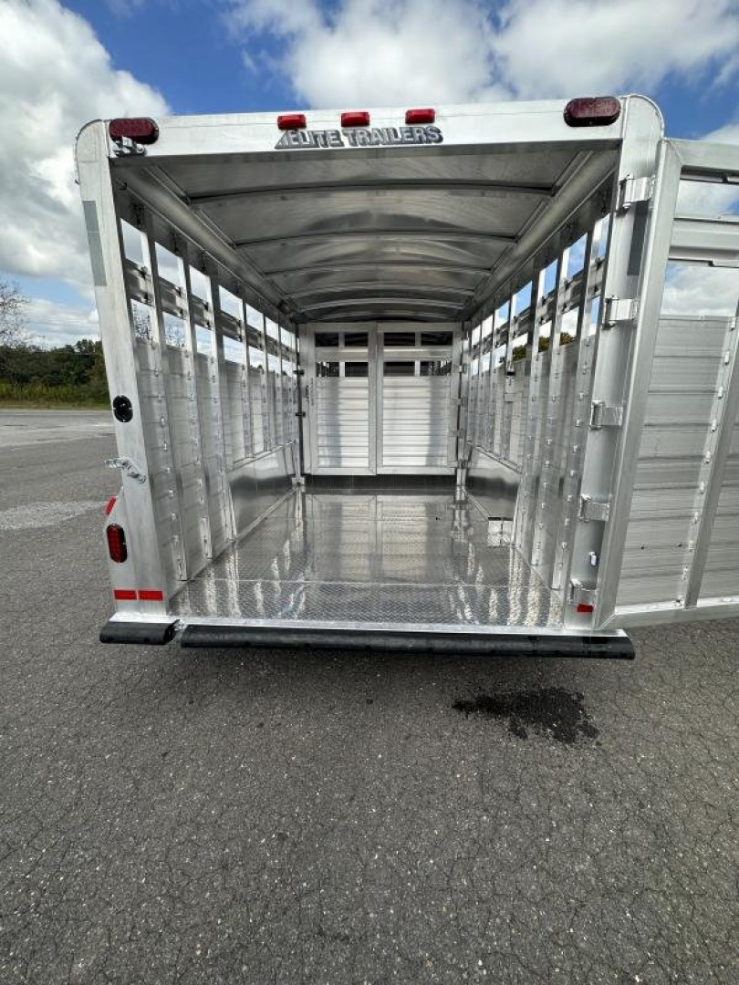 New 2024 Elite Trailers GN 20' Stock Trailer Stock / Stock Combo Trailer