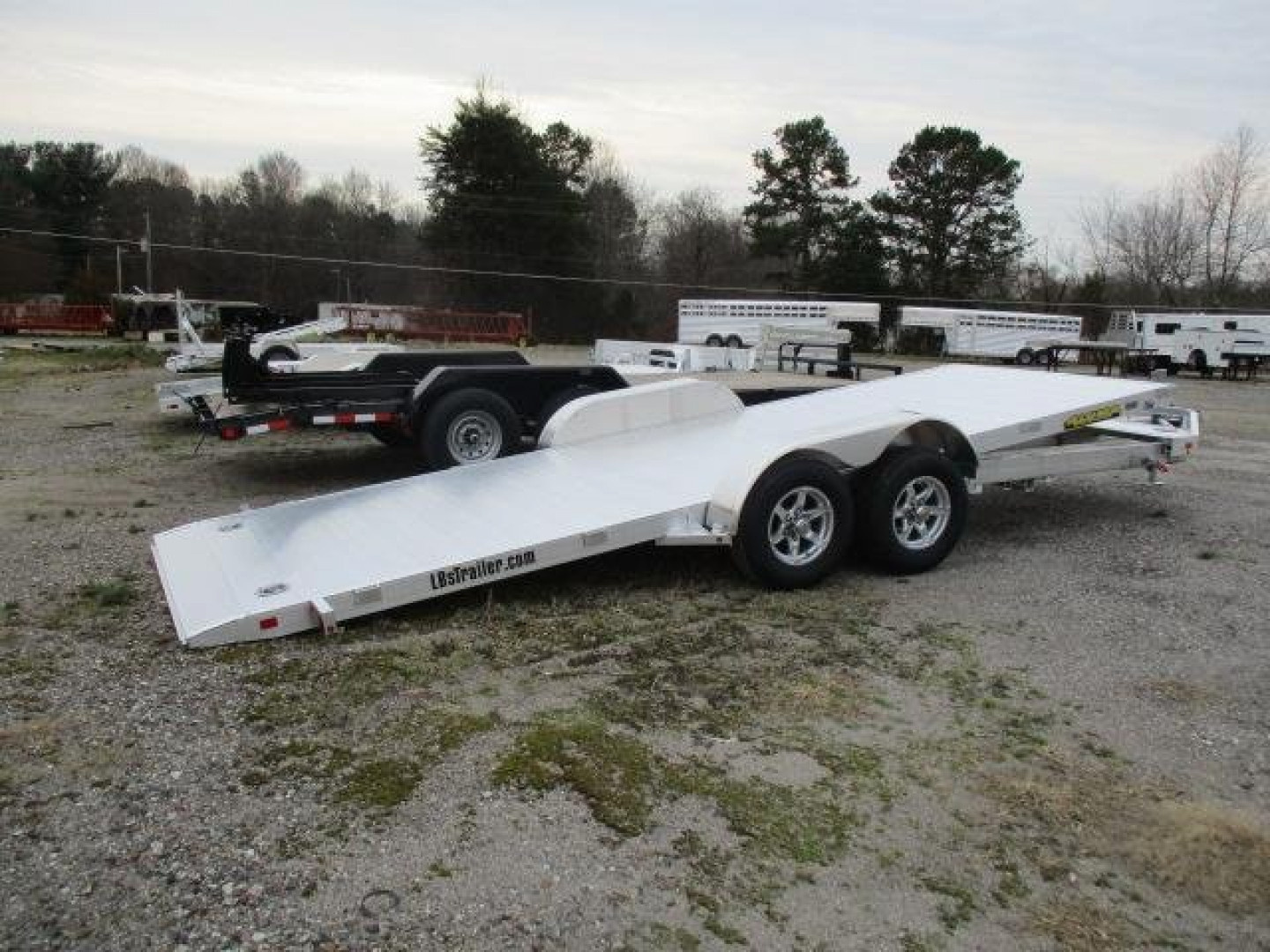 New 2024 Aluma 8220H TILT Car / Racing Trailer