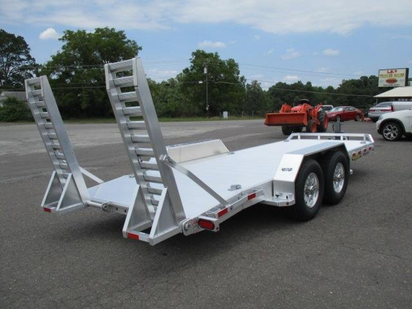 New 2024 Aluma TR 8218 14k Utility Trailer
