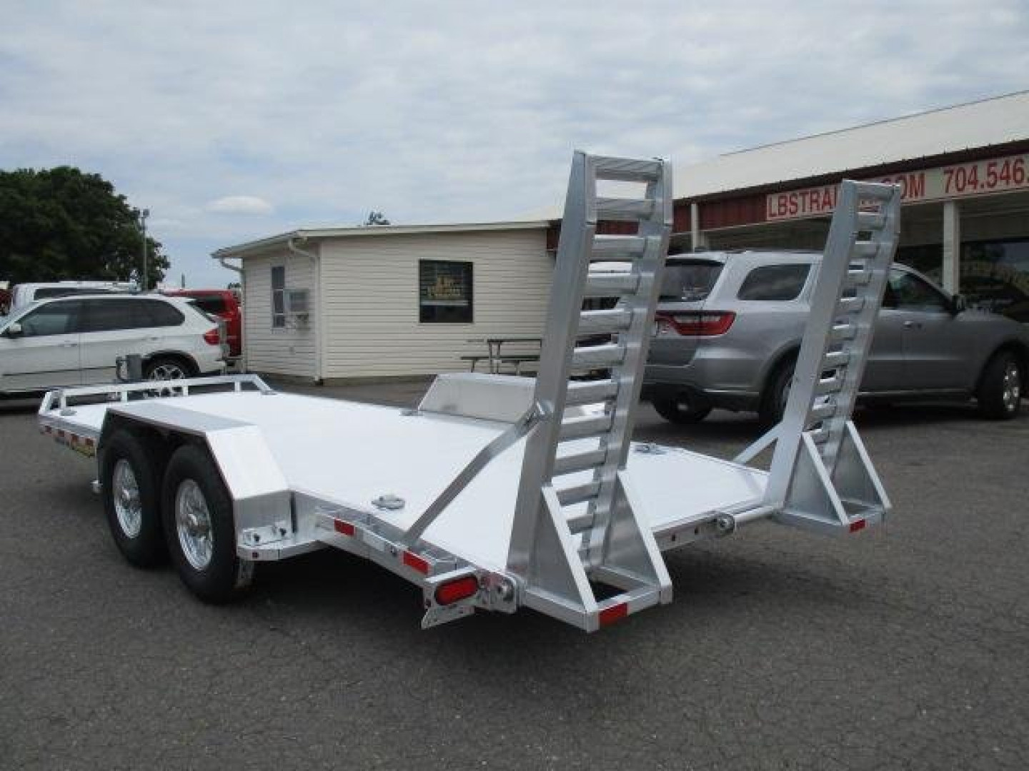 New 2024 Aluma TR 8218 14k Utility Trailer