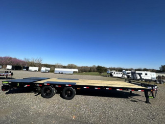 New 2023 Load Trail 102"X28' Low-Pro Pintle Hook Power Equipment