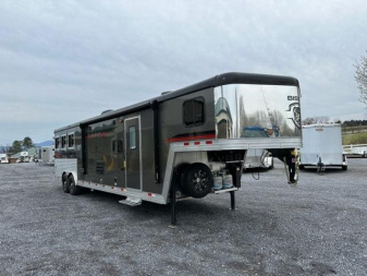New 2023 Bison Trailers SV8313 SLIDE OUT LQ Horse Trailer