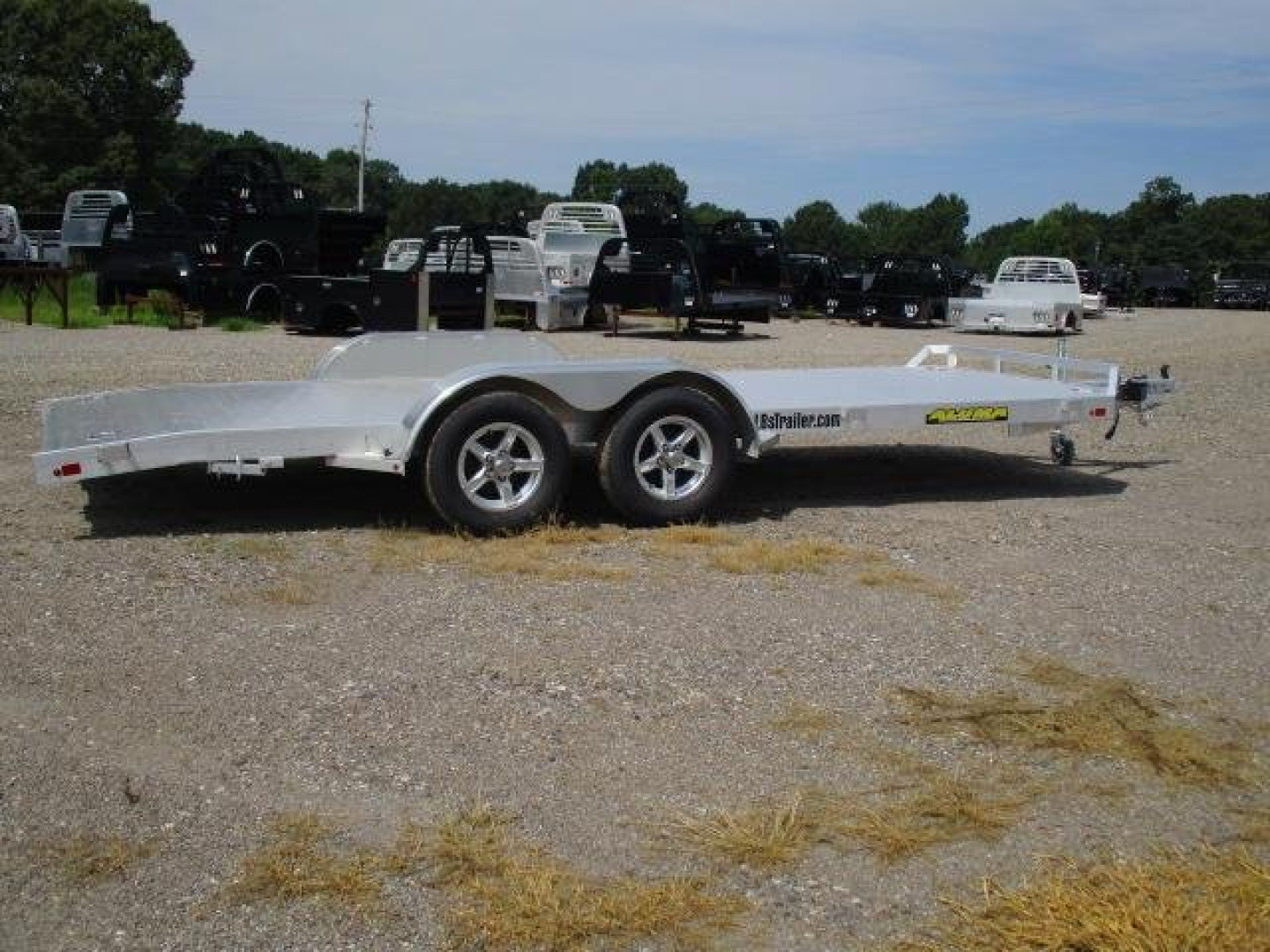 New 2023 Aluma 8218TA-EL-R-DT-RTD Utility Trailer