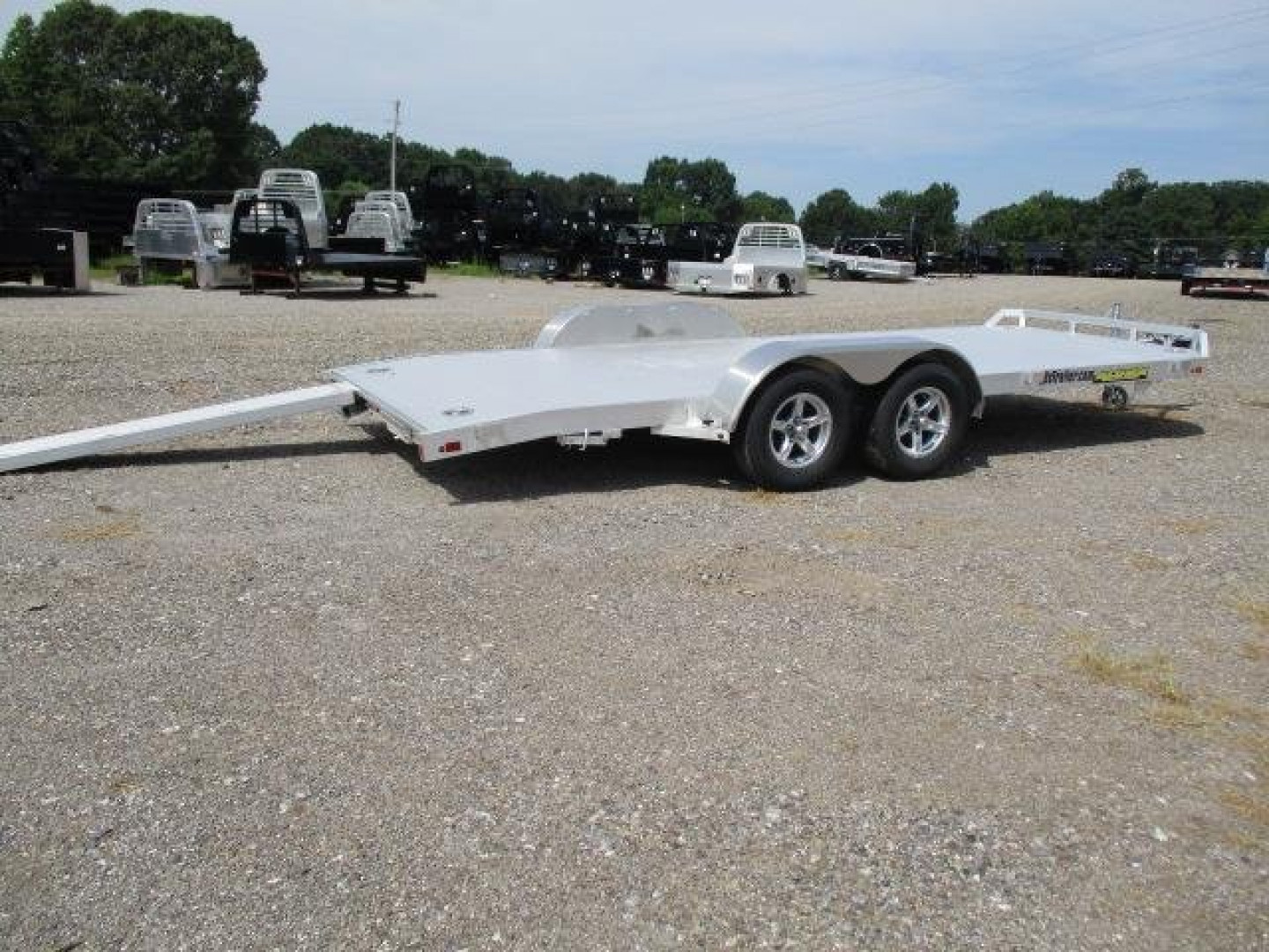 New 2023 Aluma 8218TA-EL-R-DT-RTD Utility Trailer