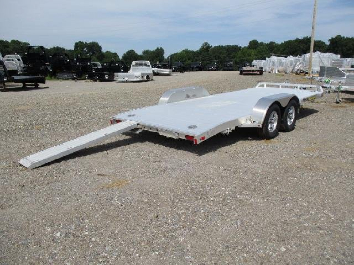 New 2023 Aluma 8218TA-EL-R-DT-RTD Utility Trailer