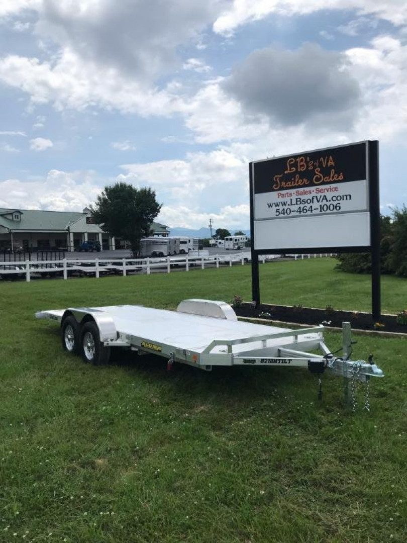 New 2023 Aluma 8218H TILT Car / Racing Trailer