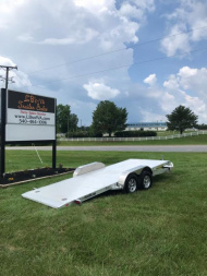 New 2023 Aluma 8218H TILT Car / Racing Trailer