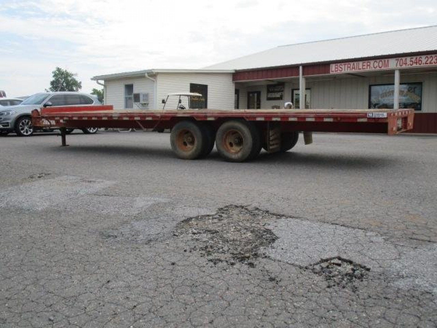 Used 2007 Hudson Brothers 96 x 25 Equipment Trailer