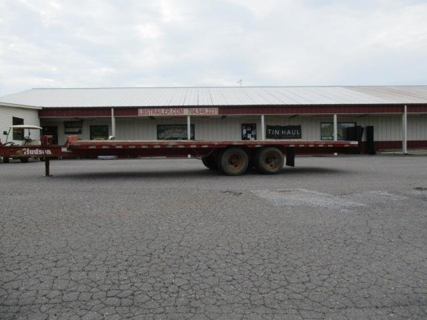Used 2007 Hudson Brothers 96 x 25 Equipment Trailer