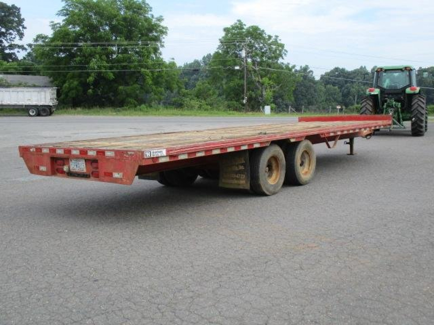 Used 2007 Hudson Brothers 96 x 25 Equipment Trailer