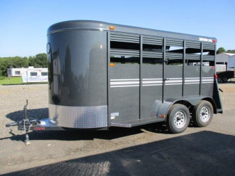 New 2025 BEE 14'BP STOCK Stock / Stock Combo Trailer