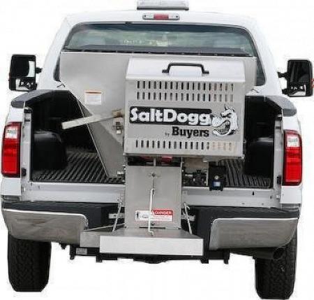 New SALTDOGG (1400100SS) 2.0 Cu Yd (8') Stainless Steel GAS Salt Spreader w/ Extended Chute