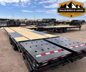 New 2026 PJ Trailers LD 35FT Goosneck Deckover- Dual Tandem-25K- monster ramps