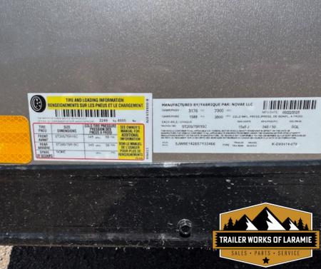 New 2025 Look Trailers Cargo / Enclosed Trailer 7x14-Pewter- 7K