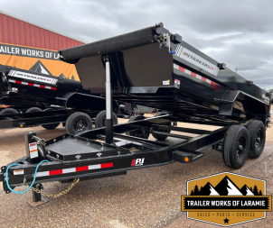 New 2025 PJ DT1 83  Low Pro Telescopic Dump Trailer 14' 16K