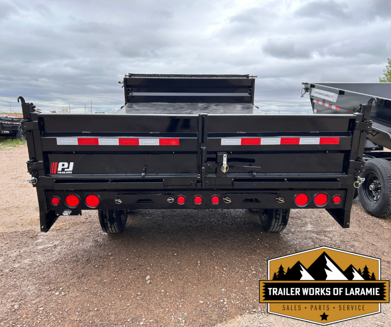 New 2026 PJ D8 96" Deck over Dump Trailer-Fold down sides-7x14-16K