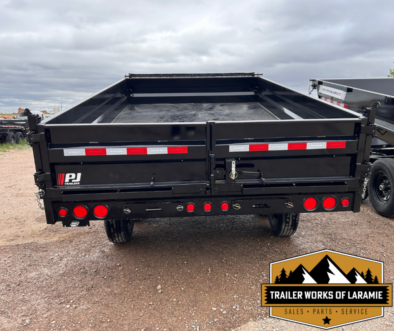 New 2026 PJ D8 96" Deck over Dump Trailer-Fold down sides-7x14-16K