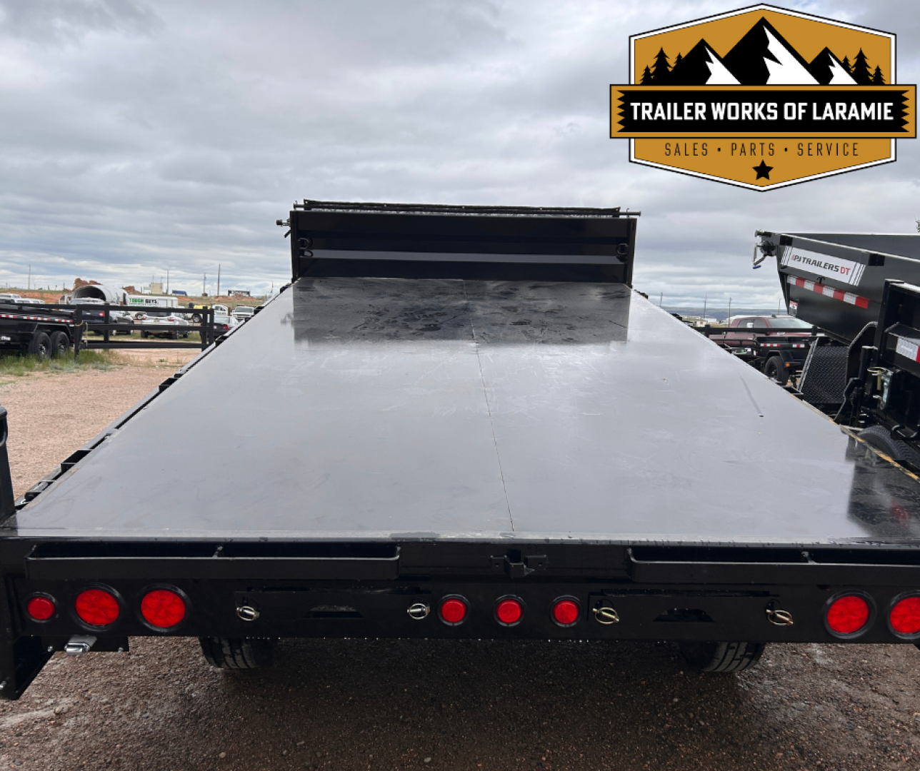 New 2026 PJ D8 96" Deck over Dump Trailer-Fold down sides-7x14-16K