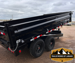 New 2026 PJ D8 96" Deck over Dump Trailer-Fold down sides-7x14-16K