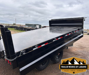 New 2026 PJ D8 96" Deck over Dump Trailer-Fold down sides-7x14-16K