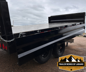 New 2026 PJ D8 96" Deck over Dump Trailer-Fold down sides-7x14-16K