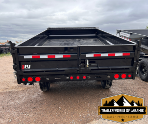 New 2026 PJ D8 96" Deck over Dump Trailer-Fold down sides-7x14-16K