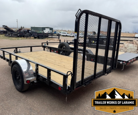 New 2025 PJ U7- 6X 12 SA Utility Trailer- 77  wide deck