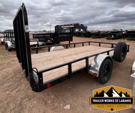 New 2025 PJ Trailer U8 7 X 14 SA Utility Trailer- 83  wide deck