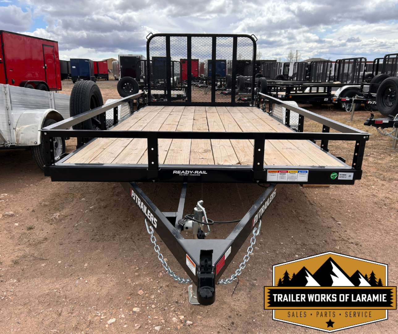 New 2025 PJ Trailer U8 7 X 14 SA Utility Trailer- 83" wide deck