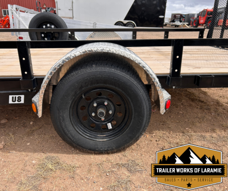New 2025 PJ Trailer U8 7 X 14 SA Utility Trailer- 83" wide deck