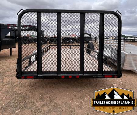 New 2025 PJ Trailer U8 7 X 14 SA Utility Trailer- 83" wide deck